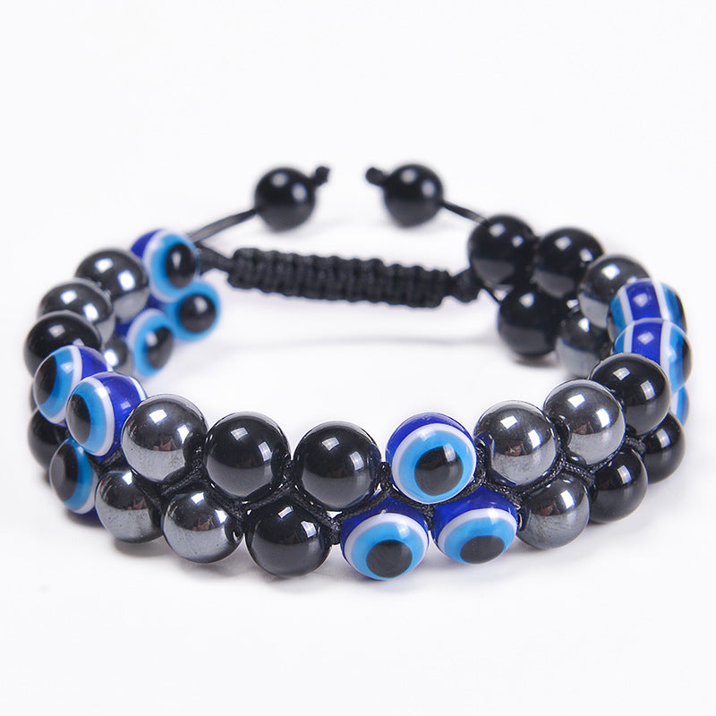 Wholesale Evil Eye Tiger Eye Beaded Bracelets